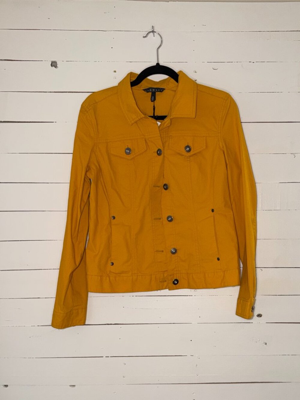 Baccini Women's Mustard Yellow Utility Jacket – Medium